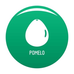 Pomelo icon. Simple illustration of pomelo vector icon for any design green