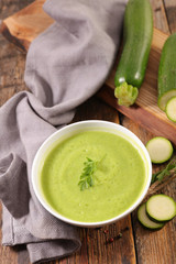zucchini soup bowl