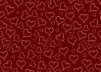 Valentines. Hearts. Red. Background. White. Various