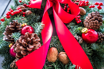 old christmas wreath