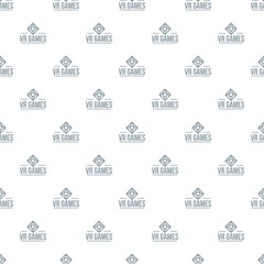 Vr game pattern vector seamless repeat for any web design