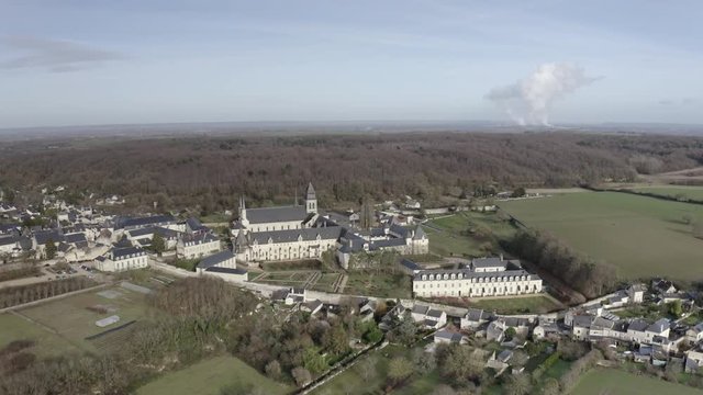 The Abbaye de Fontevraud in the Loire Valley, France.