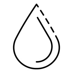 Honey drop icon. Outline honey drop vector icon for web design isolated on white background