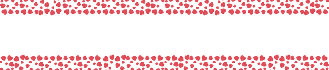  Valentine's background with hearts, white background and red wooden hearts