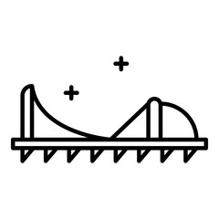 Spike shoe tool icon. Outline spike shoe tool vector icon for web design isolated on white background