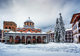 Rila Monastery in winter