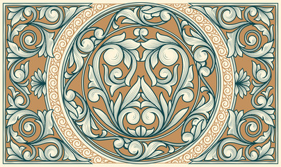 Vintage decorative ornate design