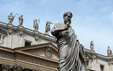 Fototapeta premium Statue of Saint Peter in Vatican city, Italy 