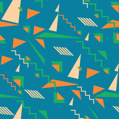 Abstract geometrical shapes seamless pattern background