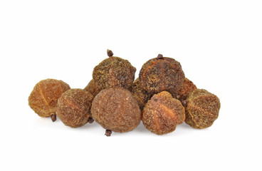 dry Indian Gooseberry   isolated on white background