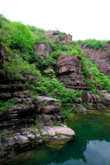 yuntai mountain scenic spot scenery, jiaozuo city, China.