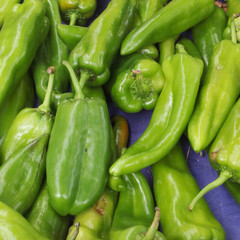 Green peppesr closeup