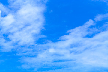 Blue sky with beautiful cloudy. Background with copy space.