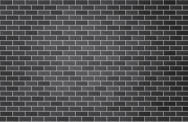 Fototapeta na wymiar Black brick wall texture