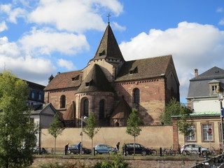 Fototapeta premium Old Church in Strasbourg France