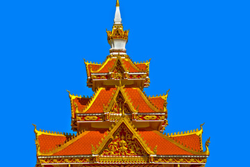 Fototapeta premium laos,ventiane ,pha that luang : roof temple