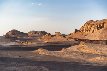 Fototapeta na wymiar Kaluts in Lut desert, Iran