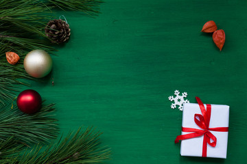 Christmas background Christmas tree new year gifts decor decoration winter holiday