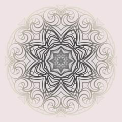 Ornamental round lace. Sacred oriental mandala. color floral ornament. Modern Decorative vector illustraation