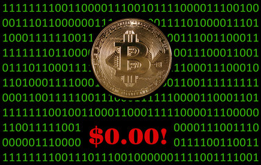 Bitcoin, soon down to zero dollar!!