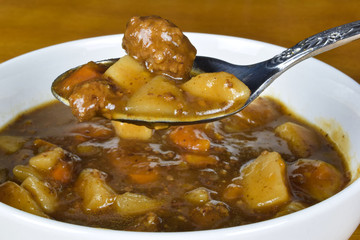 beef stew with potatoes and carrots