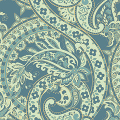 Paisley Ornamental seamless pattern.