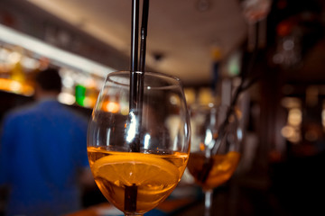 fancy gin and tonic selection drink alcohol cocktail craft fresh fruit spices mint glass bar