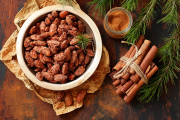 Sugared Cinnamon Almonds