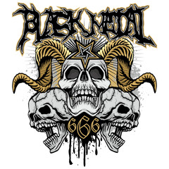 Gothic coat of arms with skull, grunge vintage design t shirts