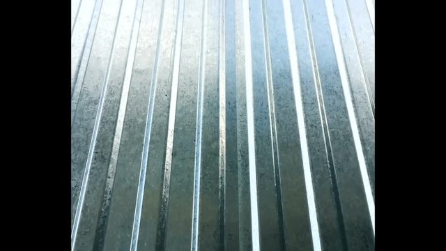 Profiled sheeting. Iron wall