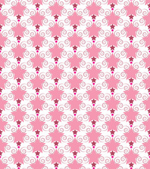 Stars and swirls seamless pattern