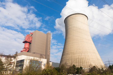 building of mine with cool tower