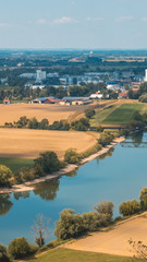 Fototapeta premium Smartphone HD wallpaper of beautiful view at the Bogenberg - Bavaria - Germany