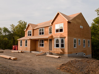 Fototapeta na wymiar New home construction