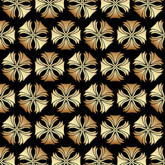 Fototapeta premium Gold Art Deco Pattern Background Design