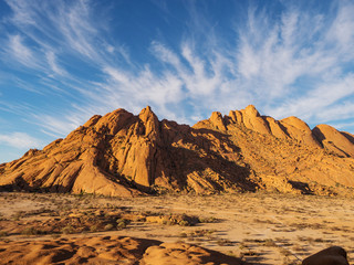 spitzkoppe landscape in namibia africa