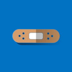 medical plaster icon, plaster icon - vector bandage, health adhesive care. medical patch icon