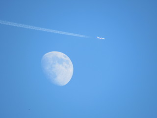 Fototapeta premium Moon plane