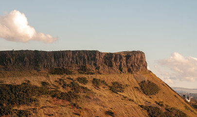 Rocks in Scotland during Sundown