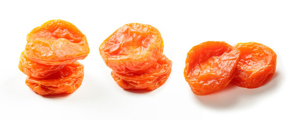 Dried fruits isolated white background