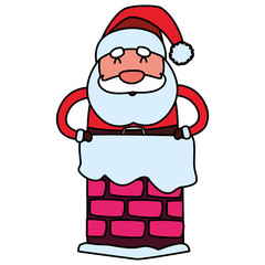 Cartoon santa claus design
