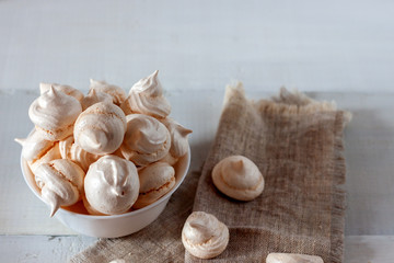 Bizet in the bowl. White buzed pattern. Bized texture.