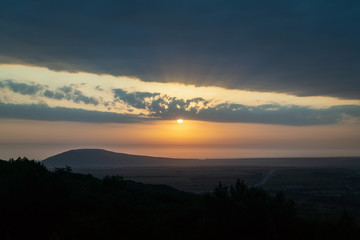 sunrise inmountains