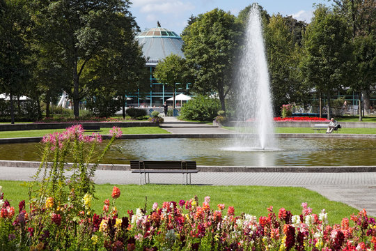Bad  Duerrheim Kurpark Brunnen
