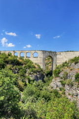 Incekaya Aqueduct (Tokatli Canyon) in Safranbolu, Karabuk, Turkey