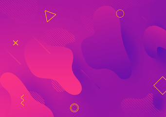 Modern wavy shape background with trendy design. Colorful abstract background. Creative design element.