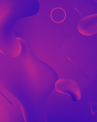 Modern wavy shape background with trendy design. Colorful abstract background. Creative design element.