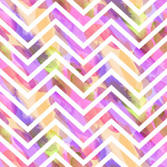 Seamless pattern of watercolor hand painting stains. Vector illustration created with custom brushes, not auto-tracing