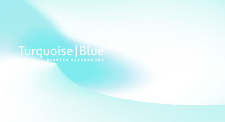 Minimal smooth background with pale turquoise gradient color spot. Subtle vector graphics