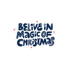 Christmas wish quote hand drawn lettering